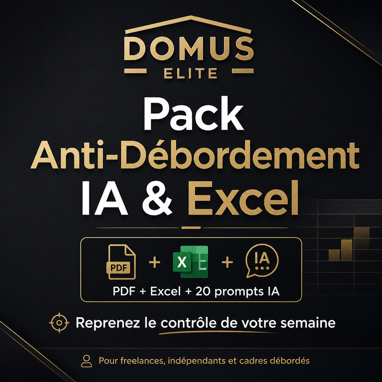 Pack Anti-Débordement : guide PDF, tableau Excel et 20 prompts IA